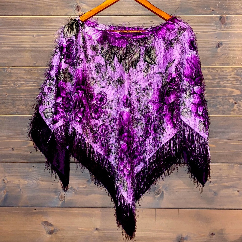 Vintage purple shawl